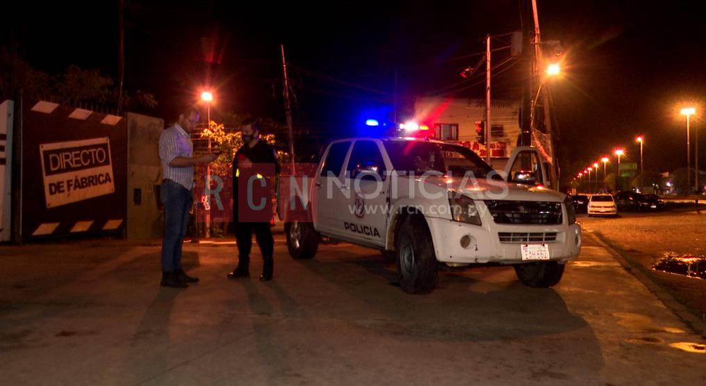 Personal policial intervino en el crimen cometido contra un ciudadano uruguayo en Mariano Roque Alonso. Foto: Gentileza.