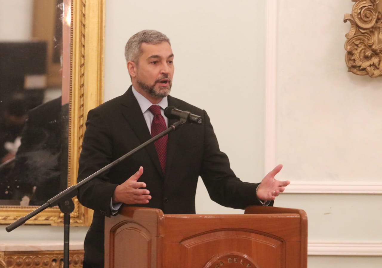 Mario Abdo Benítez, presidente de la República. Foto Agencia IP